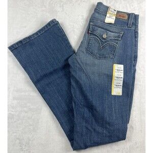LEVI'S 524 Skinny Flare Jeans Blue Juniors Size 7M NEW